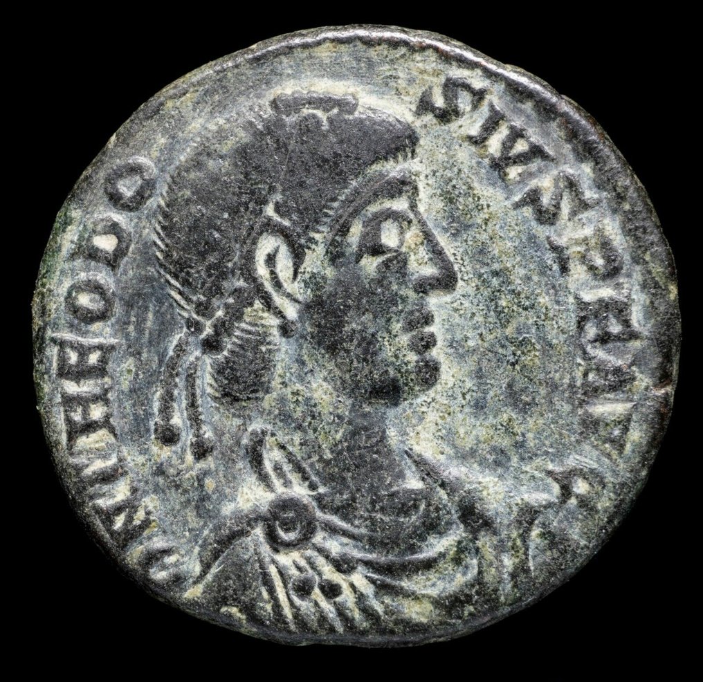 Римская империя. Феодосий I (379–395 гг. н. э.). Follis REPARATIO REIPVB, Сисция (без резервной цены) #1.1