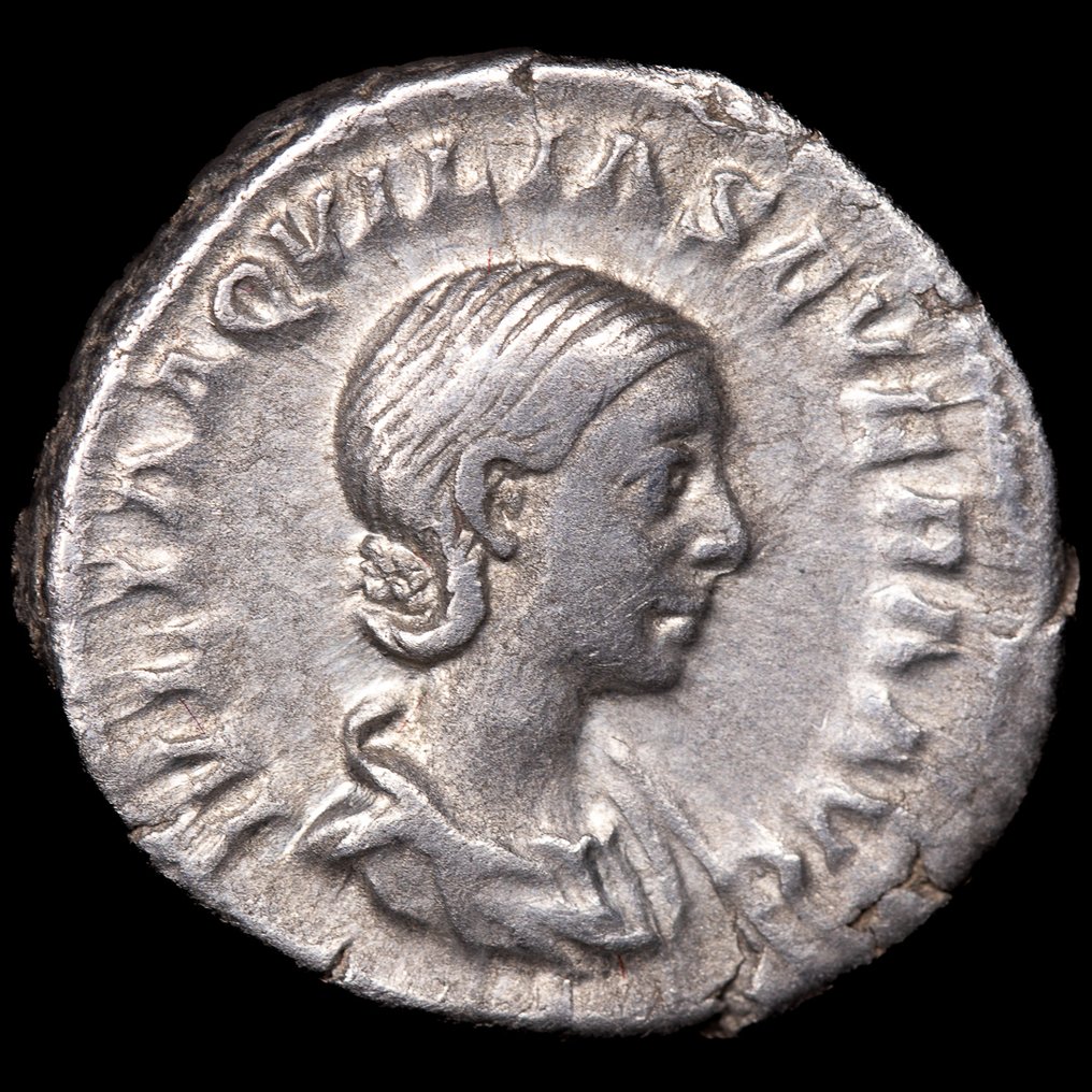 Римская империя. Аквилия Севера (Августа, 220–221 гг. н. э.; 221–222 гг.). Римский денарий - КОНКОРДИЯ (без резервной цены) #1.1