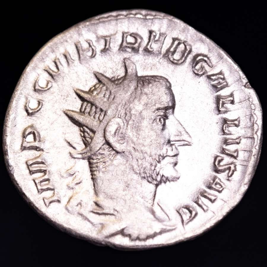 Римская империя. Требониан Галл (251–253 гг. н.э.). Антониниан Римский монетный двор. ИВНО МАРТИАЛИС (без резервной цены) #1.1