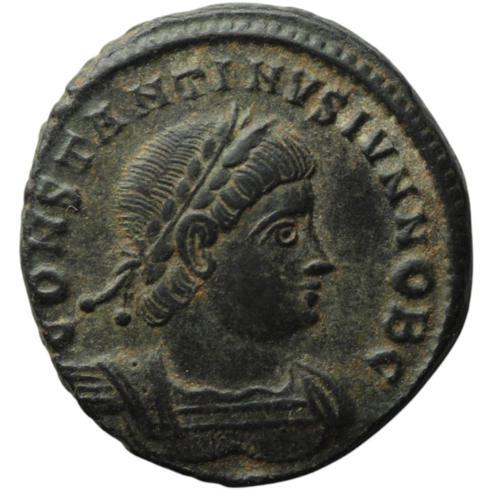 Римская империя. Константин II (337–340 гг. н.э.). Фоллис Антиохия (без резервной цены) #1.1