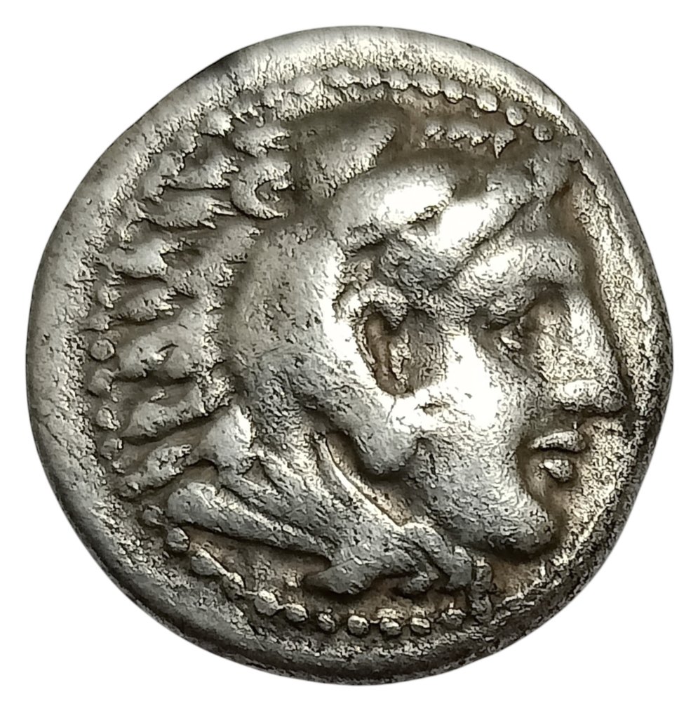 Македония. Александр III (336-323 до н.э.). Драхма - прижизненный выпуск Милета. Отчеканена при Филоксене около 325-323 до н.э. (Базовая цена отсутствует) #1.1
