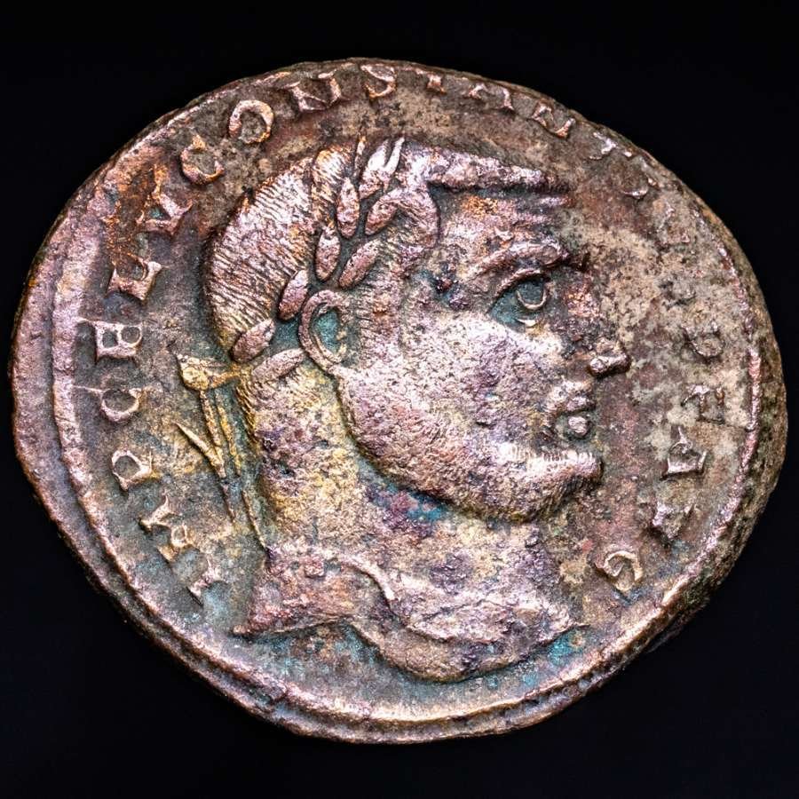 Римская империя. Констанций (305–306 гг. н.э.). Фоллис Антиохия, 306 г. н. э. GENIO POPVLI ROMANI (Без резервной цены) № 1.1.