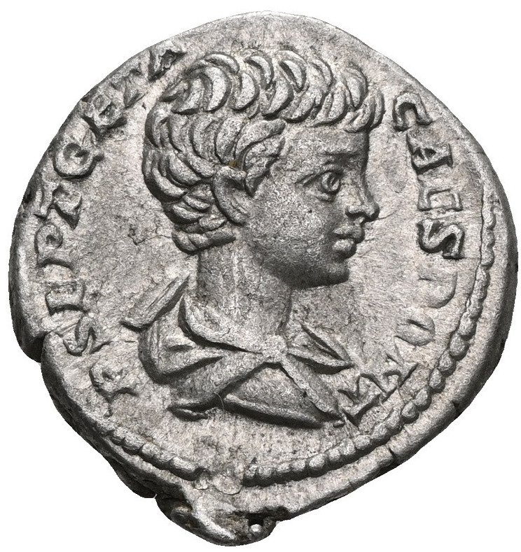 Римская империя. Гета (209–211 гг. н.э.). Денарий Рим - PRINCIPI IVVENT (без резервной цены) #1.1