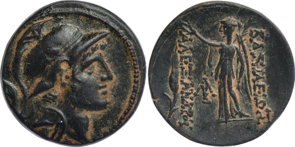 Селевкидское царство. Александр I Балас (152/1-145 до н.э.). Æ19 152–145 гг. до н. э. - Антиохия и Оронтем № 2.1.