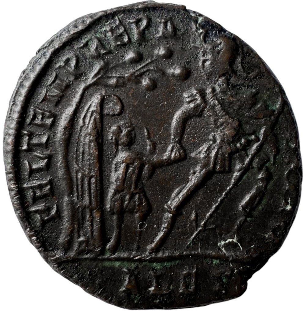 Римская империя. Констанций II (337–361 гг. н. э.). Maiorina zecca di Alessandria - FEL TEMP REPARATIO (без резервной цены) #2.2