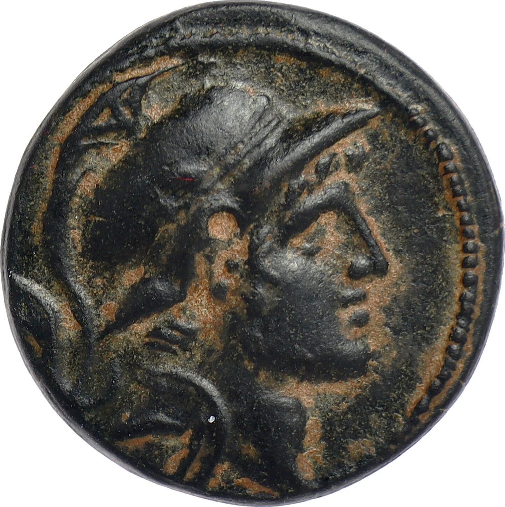 Селевкидское царство. Александр I Балас (152/1-145 до н.э.). Æ19 152–145 гг. до н. э. - Антиохия и Оронтем № 1.1.