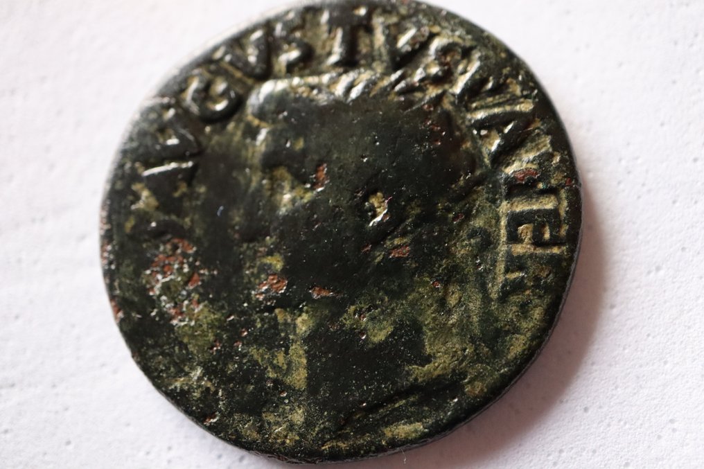 Римская империя. Тиберий (14–37 гг. н.э.). Как Рим - Divus Augustus / Thunderbolt (без резервной цены) # 1.1