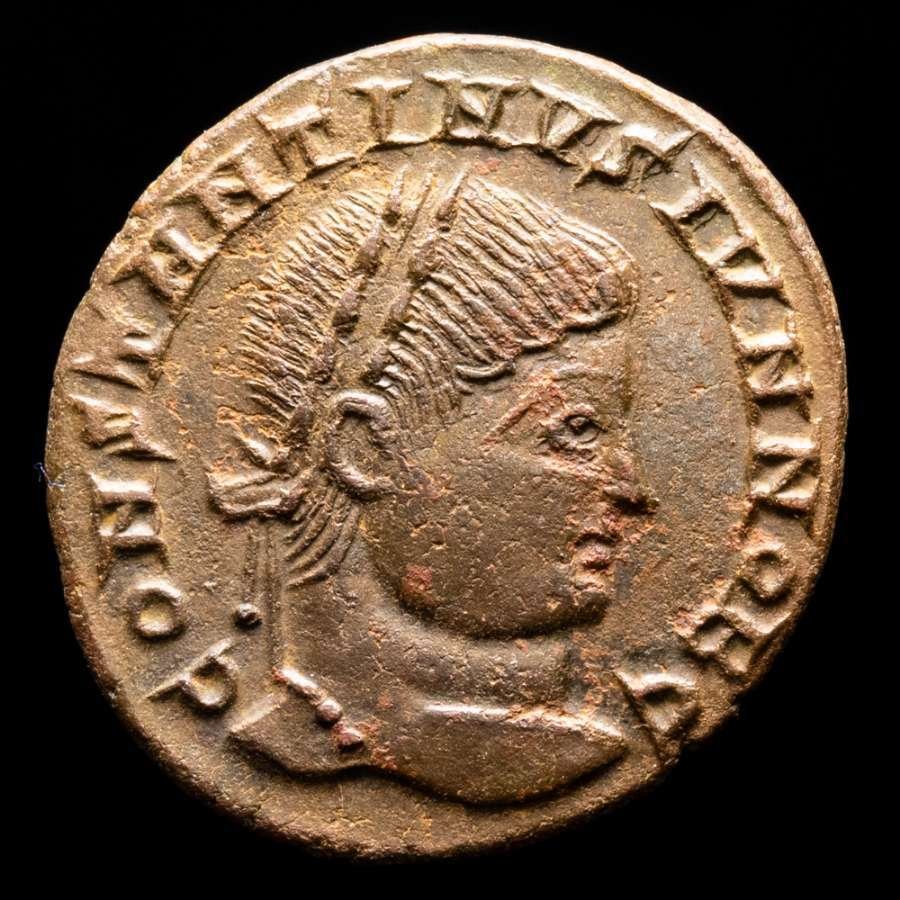 Римская империя. Константин II (337–340 гг. н.э.). Фоллис Арль (Арелат) мятный. CAESARVM NOSTRORVM вокруг VOT X (без резервной цены) № 1.1