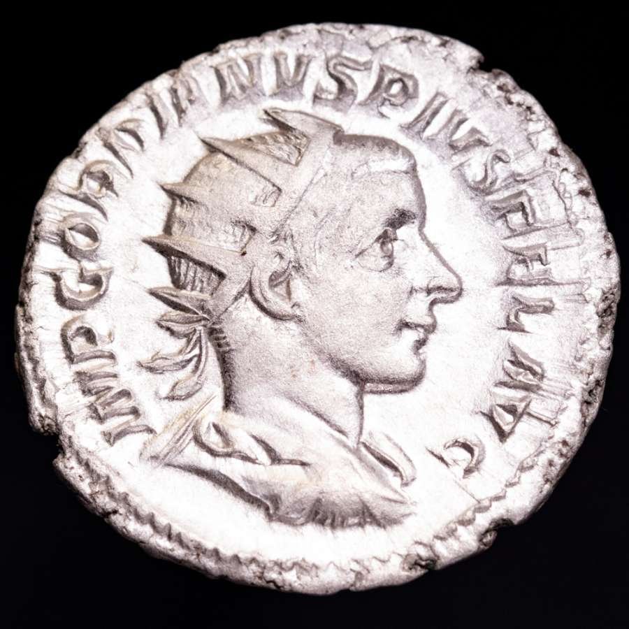 Римская империя. Гордиан III (238–244 гг. н. э.). Антониниан, отчеканенный в Риме. ВИРТВТИ АВГВСТИ (без резервной цены) #1.1