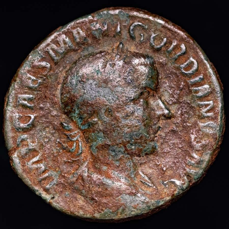 Римская империя. Гордиан III (238–244 гг. н. э.). Сестерций Рим, 240 г. н. э. VIRTVS AVG / S - C (без резервной цены) # 1.1.